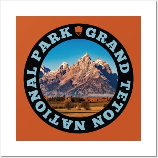 Grand Teton National Park circle Posters and Art